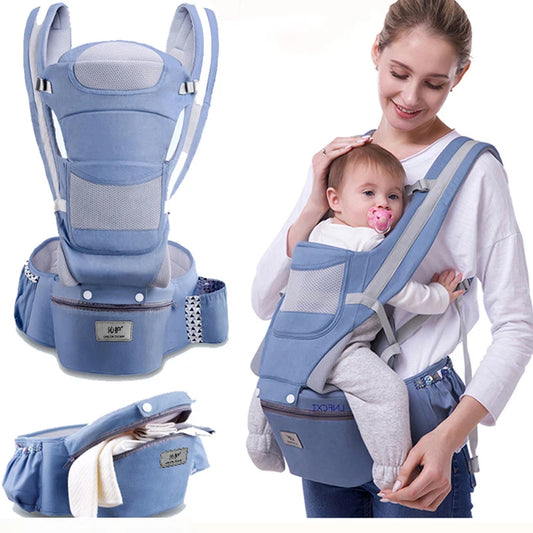 Ergonomic Baby Carrier Waist Stool with Storage BagDiscover an ergonomic baby carrier waist stool with a storage bag, perfect for comfortable baby carrying and daily convenience. Ideal for infants and kids.HAPPYFAMILIE